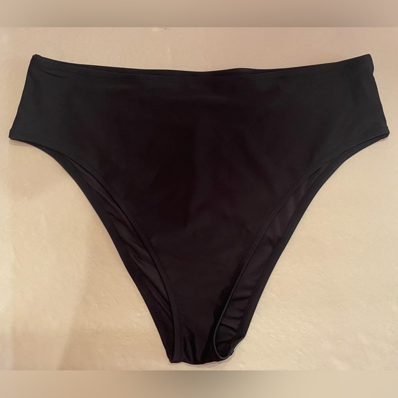 Relleciga High Waist Bikini Bottom Black Size XL - Picture 1 of 7